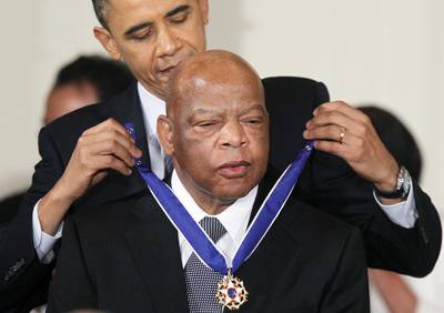 Congressman John Lewis - An American hero and giant of the civil rights movement, Congressman John Lewis was awarded the Presidential Medal of Freedom by President Obama in 2011.(Photo: Alex Wong/Getty Images)