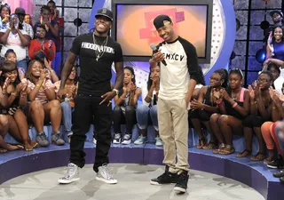 Ok Now - Ace Hood and Terrence J at 106 &amp; Park, July 23, 2012. (Photo: John Ricard / BET)