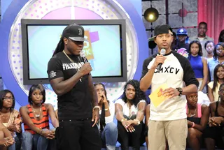 Cool - Ace Hood and Terrence J at 106 &amp; Park, July 23, 2012. (Photo: John Ricard / BET)