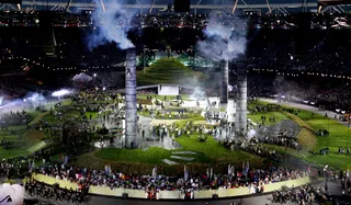 Living Diorama - London's opening ceremony wasn't all just fun and games. Organizers took the opportunity to stage elaborate sets dating back to pivotal points in U.K. history.&nbsp;(Photo: Quinn Rooney/Getty Images)