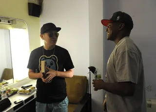 Cool Bro - Cassidy and Jin in the green room at 106 &amp; Park, July 20, 2012. (Photo: John Ricard / BET)