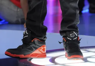 Cool Reeboks - Terrence J on set at&nbsp; 106 &amp; Park for W.O.W July 18, 2012. (Photo: Dane Delaney / BET)