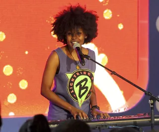 Gwen Bunn - Gwen Bunn performing on set at 106 &amp; Park July 18, 2012. (Photo: Dane Delaney / BET)