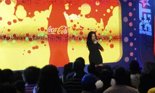 Running the Stage - Sheleah Monea performing on set at 106 &amp; Park July 18, 2012. (Photo: Dane Delaney / BET)