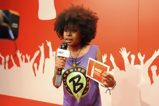 On Her Way to Being An All-Star - Gwen Bunn backstage at 106 &amp; Park July 18, 2012. (Photo: Dane Delaney / BET)