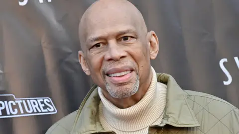  Kareem Abdul-Jabbar attends the Los Angeles Premiere of "Sweetwater" at Steven J. Ross Theatre on the Warner Bros. Lot on April 11, 2023 in Burbank, California. (Photo by Axelle/Bauer-Griffin/FilmMagic)
