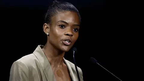 US activist Candace Owens delivers a speech during the "Convention de la Droite" in Paris on September 28, 2019. (Photo by Sameer Al-Doumy / AFP) (Photo by SAMEER AL-DOUMY/AFP via Getty Images)