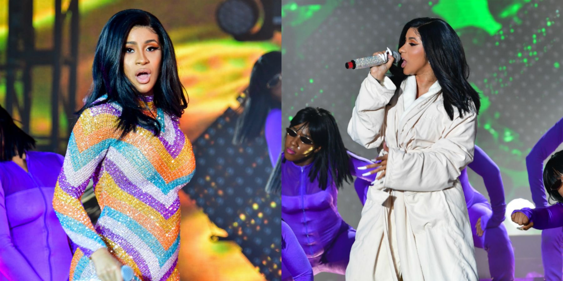 Cardi B Performed In A Bathrobe Like A Boss After This Bizarre Wardrobe ...