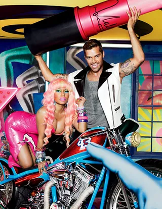 Viva La Nicki – February 1, 2012 - In February, MAC Cosmetics paired up Harajuku Barbie and Latin singer Ricky Martin to serve as the faces for the 2012 Viva La Glam line of cosmetics. 100 percent of the proceeds were donated to the MAC AIDS Fund.(Photo: Courtesy MAC Cosmetics)