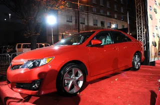 Red Carpet Ride - It only makes sense to have a red Toyota on the red carpet at a red-hot show as the backdrop for celebrities.\r\r(Photo:&nbsp; Frank Micelotta/PictureGroup)