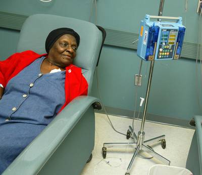 Chemotherapy - Drugs are prescribed to either kill the cancerous cells or shrink them before removing them with surgery. Chemotherapy is also given to women with a high risk of having the cancer return or spread to other parts of the body. These are taken in pill form through an intravenous tube, or both.(Photo: Chris Hondros/Getty Images)