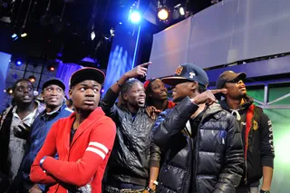 The Livest Audience\r - Audience members hang out on set at BET's 106 &amp; Park. (Photo: John Ricard/BET)