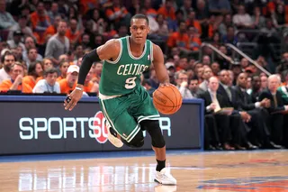 Rajon Rondo - Rajon Rondo was determined to play in Game 3 of the 2011 Eastern Semi-Conference Finals despite having a dislocated elbow after he and Dwyane Wade got entangled during a heated play. An injury like that should have taken the Celtics guard out for the game, but Rondo was back in the game by fourth quarter — and helped the Celtics win it.(Photo: Nick Laham/Getty Images)