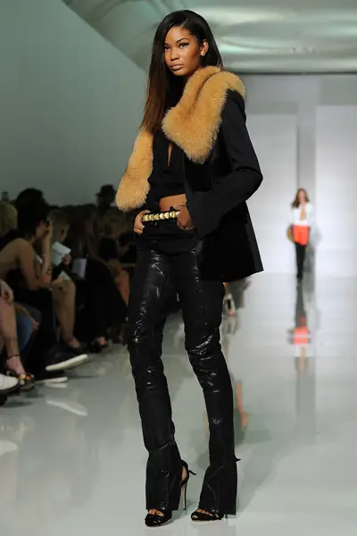 Top Models  - “I took out motherf—ing loans to get the best models, to get the best designers, to get the best venue. I gave you everything that I had,” Kanye said in his after party speech about the show. Chanel Iman was one of the models the rapper tapped to show off the zipper and fur detailed threads.(Photo by Pascal Le Segretain/Getty Images)