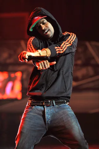 BET Hip Hop Awards, October 10, 2011 - After having an amazing summer, Big Sean got right into the fall on the BET Hip Hop Awards stage alongside of his "Marvin Gaye and Chardonnay" hook man, Roscoe Dash.(Photo: Jeff Daly/PictureGroup)
