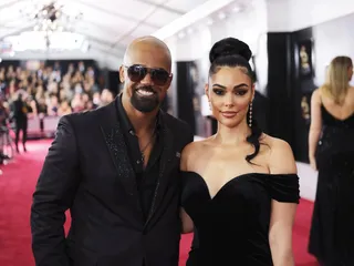 Shemar Moore&nbsp;and Anabelle Acosta - No more bringing his mama as a date! Shemar Moore told TMZ he hit the Grammys red carpet this past Sunday with the Quantico actress on his arm to &quot;prove&quot; the gay rumors aren't true. (Photo: Timothy Kuratek/CBS via Getty Images)