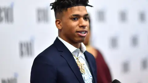 SANDY SPRINGS, GEORGIA - AUGUST 29: NLE Choppa attends The 2019 BMI R&B/Hip-Hop Awards at Sandy Springs Performing Arts Center on August 29, 2019 in Sandy Springs, Georgia(Photo by Prince Williams/Wireimage)