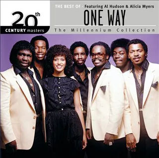 Soulful Band Reinvention - Soon after the addition of Alicia, Al Hudson &amp; The Soul Partners changed their name to One Way. One Way?s original members included bandleader Hudson, Myers,&nbsp;guitarists Dave Roberson and Cortez Harris, bassist Kevin McCord, drummer Gregory Green and keyboardist Jonathan Meadows.  (Photo: Geffen Records)