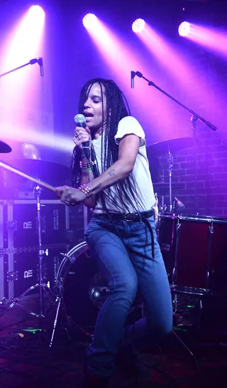 Rock On - Zoe Kravitz and her&nbsp;Lolawolf band rocked out their showcase at the Wreckroom at SXSW.(Photo: Scott Dudelson/Getty Images)