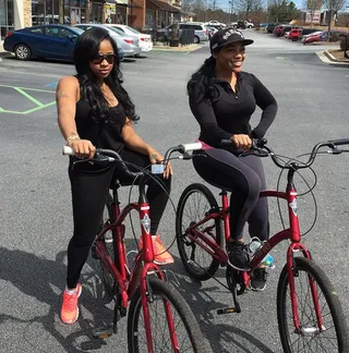 Toya Wright @toyawright - Are you about that bike life? Toya sure is. The How to Lose a Husband author gets her cardio in, taking her wheels to the streets.(Photo: Toya Wright via Instagram)