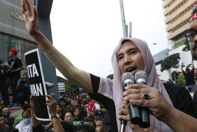 Malaysia's Anwar Ibrahim's Daughter Arrested - Malaysian authorities recently arrested the daughter of jailed opposition leader Anwar Ibrahim, citing alleged sedition, BBC reports. Nurul Izzah Anwar, a vice president of her father's PKR party, had criticized the conviction of her father in a speech she delivered in parliament last week. According to local reports, Nurul was arrested after another lawmaker filed a police report against her for the speech.(Photo: AP Photo/Vincent Thian, File)