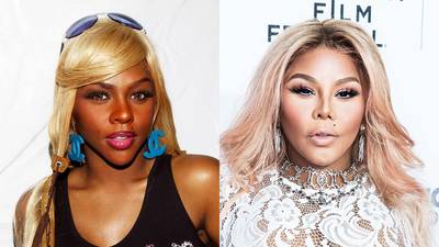 Lil' Kim - The '90s rapper was the epitome of Black beauty, but her skin tone has appeared so pale in recent years that she has actually declared herself to be &quot;a Spanish girl trapped in a Black girl's body.&quot;&nbsp;(Photo from left: KMazur/WireImage, Gilbert Carrasquillo/FilmMagic)