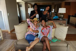 RELAXATION STATION&nbsp; - The Ritz-Carlton hospitality suite was the place to be! (Photo: Amy Graves/Getty Images)