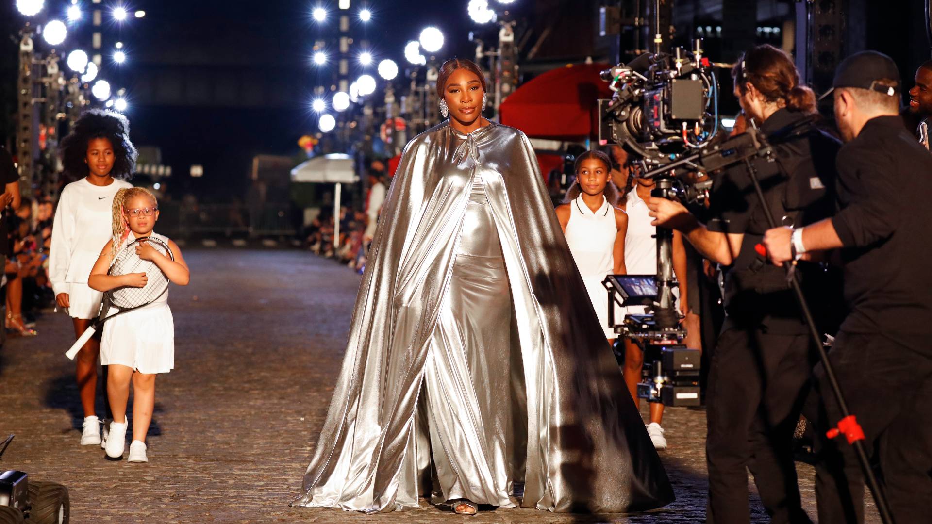 Serena Williams walks the runway for VOGUE World: New York on September 12, 2022 in New York City. 