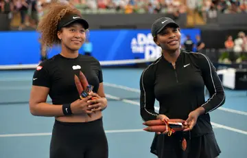 Naomi Osaka and Serena Williams on BET Buzz 2021