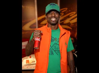 Yung LA - The rapper gets his drink on. (Photo By: PictureGroup)