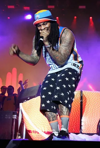 Waka Flocka - Waka hopped off the porch in 2009 with &quot;O Let's Do It&quot; and showed how rowdy D-boys could get. But later he sopped up that street knowledge that Tip kicked on &quot;Be Better Than Me&quot; and took his career mainstream and worldwide.&nbsp;(Photo: Karl Walter/Getty Images for Coachella)