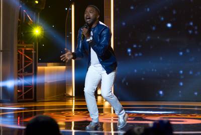 CAN'T STOP! WON'T STOP! - Dathan takes his praise to new heights and even gets Donnie McClurkin involved. He just can't stop praising His name! (Photo: BET)