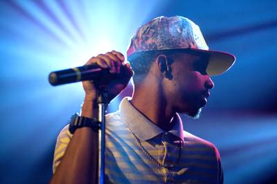 Trill - Newcomer, Brill opened the showcase in Chicago giving the crowd a taste of how he does music.&nbsp;(Photo: Timothy Hiatt/Getty Images for BET)