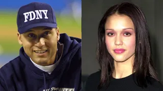 Jessica Alba - The Honey star couldn't stay away from the action when she briefly dated Derek Jeter before marrying husband Cash Warren.&nbsp;  (Photo from left: Al Bello/ALLSPORT, J. Vespa/WireImage)