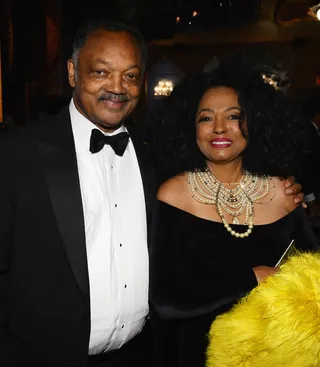 The Boss and the Reverend - Rev. Jesse Jackson and the one and only Diana Ross attend opening night of Motown: The Musical at Lunt-Fontanne Theatre in New York City. (Photo: Larry Busacca/Getty Images for Sony Music)