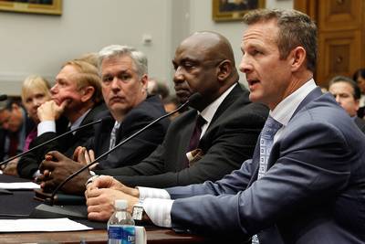 What’s the Hearing Supposed to Decide? - More than 4,000 former NFL players have joined forces to sue the league. They claim the NFL didn’t do enough to protect them from injury and that they hid documents showing they had knowledge of the long-term effects of their head trauma, reported USA Today.&nbsp; (Photo: Chip Somodevilla/Getty Images)