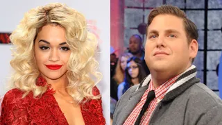 Rita Ora and Jonah Hill - We're totally rooting for the rumor that Rita Ora cheated on Rob Kardashian with actor Jonah Hill. It would make for an awesome Judd Apatow movie. (Photo by Mike Marsland/WireImage, Dane Delaney)