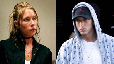 Eminem and Kim - Teen love runs deep and nobody knows this better than Eminem and his love-hate-love relationship with his ex-wife and the mother of his child, Kim. A baby will bond you for life and with songs like &quot;Kim,&quot; &quot;I'm Going Through Changes&quot; and a plethora of other Em hits and album cuts, there's no way that he is ever going to escape the memories of his ex.   (Photos from left: Bill Pugliano/Getty Images, Josephine Santos/PacificCoastNews.com)