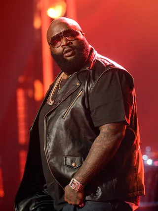 Rick Ross - Ross loomed large over the past year with his album God Forgives, I Don't, banging mixtape Rich Forever and Maybach Music's Self Made Vol. 2, earning nods for MVP of the Year, Best Mixtape, Hustler of the Year and the People’s Champ Award Presented by Verizon.  (Photo: Michael Buckner/Getty Images For BET)
