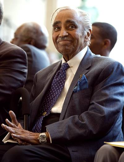 Not Drinking the Tea - In an interview with NY1, veteran New York Rep. Charles Rangel spoke of the difficulty of trying to work with the GOP's far right wing. “They are mean, racist people,” the 83-year-old lawmaker said. “Now why do I say that? Because in those red states, they’re the same slave-holding states. They had the Confederate flag. They became Dixiecrats; they had the Confederate flag. They’re now the Tea Party.&quot;  (Photo: REUTERS/Joshua Roberts/Landov)