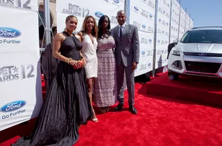 More Red Carpet! - On the flipside, Tamia and company also posed on the Ford side of the red carpet.  (Photo: BET)