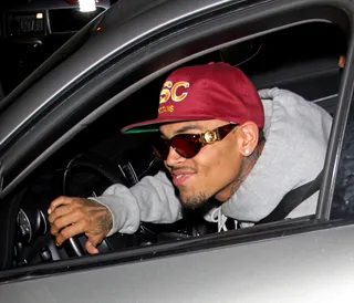 He Be Clubbing - Chris Brown jokes with photographers as he leaves Greystone Manor in West Hollywood. The R&amp;B superstar has been a fixutre on the L.A. nightlife scene as of late.   (Photo: Fallen Star, PacificCoastNews.com)