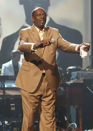 Brotherly Love - Proving that this Whitney Houston tribute would be nothing like the rest Gary Houston joined his mother Cissy Houston on stage to truly make this occassion a family affair. (Photo: Christopher Polk/Getty Images For BET