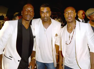 For the Ladies - (Left to right) Rappers Tyrese Gibson, Ginuwine and Tank of TGT(Photo: Jason Merritt/Getty Images For BET)