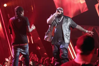 Bawse Moves - During the 106 &amp; Park Pre-Show Rick Ross promised that his Maybach Music Group would deliver one of the biggest performances of the night and he was right. Best thing was you didn’t have to pay a bag of money to see it. Thank us later.&nbsp;(Photo: Christopher Polk/Getty Images For Polk)