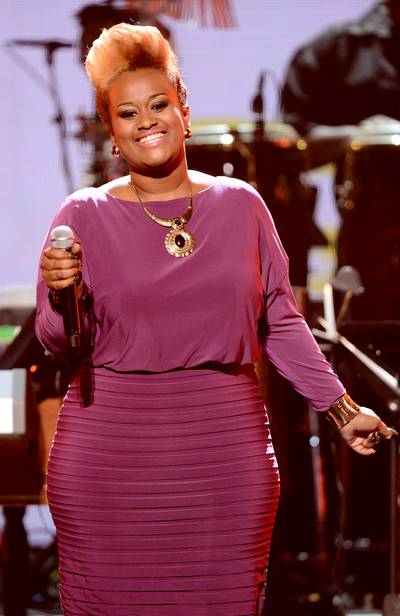 At Home - Amber Bullock brings church to the BET Awards stage.&nbsp;&nbsp;(Photo: Michael Buckner/Getty Images For BET)