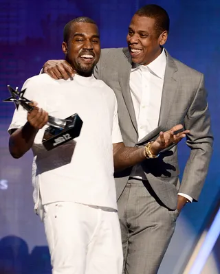 Best Group – The Throne (Jay-Z &amp; Kanye West) - The 2012 BET Awards is in the books, and it was one to remember, with unforgettable performances, hilarious skits and emotional tributes. But in the end, it's all about the winners! Take a look back at the amazing artists who won big at the 2012 BET Awards.  After their massive year — complete with a No. 1 album, Watch the Throne, and an acclaimed world tour — two of hip hop’s biggest stars joined forces yet again to win for Best Group. “We worked really hard on this album,&quot; Jay-Z said, after surprising Kanye onstage. &quot;We didn’t take anything for granted; we didn’t rely on our name.&quot;(Photo: Michael Buckner/Getty Images For BET)