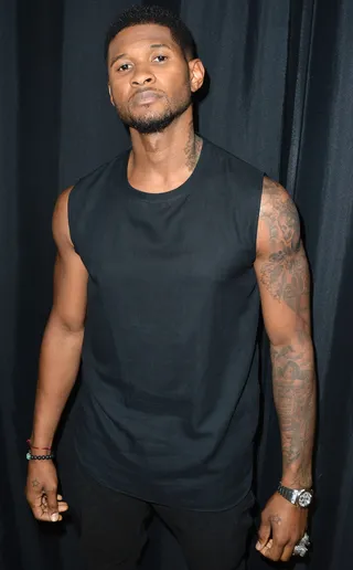 Afterglow - Usher, right after a steamy performance of his hit "Climax."&nbsp;(Photo:&nbsp; Alberto E. Rodriguez/Getty Images For BET)