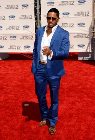 Hosea Chanchez&nbsp; - It takes a confident man to rock a cobalt Paul Smith suit. Kudos to The Game's Hosea Chanchez for pulling off the look and taking it a step further with leopard Christian Louboutins.&nbsp;(Photo: Jason Merritt/Getty Images For BET)