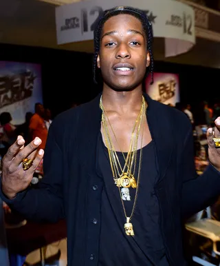 A$AP Rocky - This is a no-brainer. With his confident star power and high-fashion meets Harlem streets wardrobe, A$AP Rocky is pretty much Rita Ora’s male equivalent in terms of style and swagger.  (Photo: Alberto E. Rodriguez/Getty Images For BET)